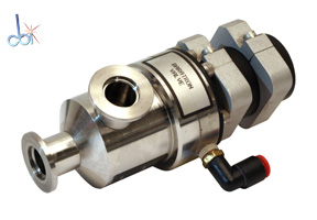 MDC ANGLE VACUUM VALVE KF 16 MM