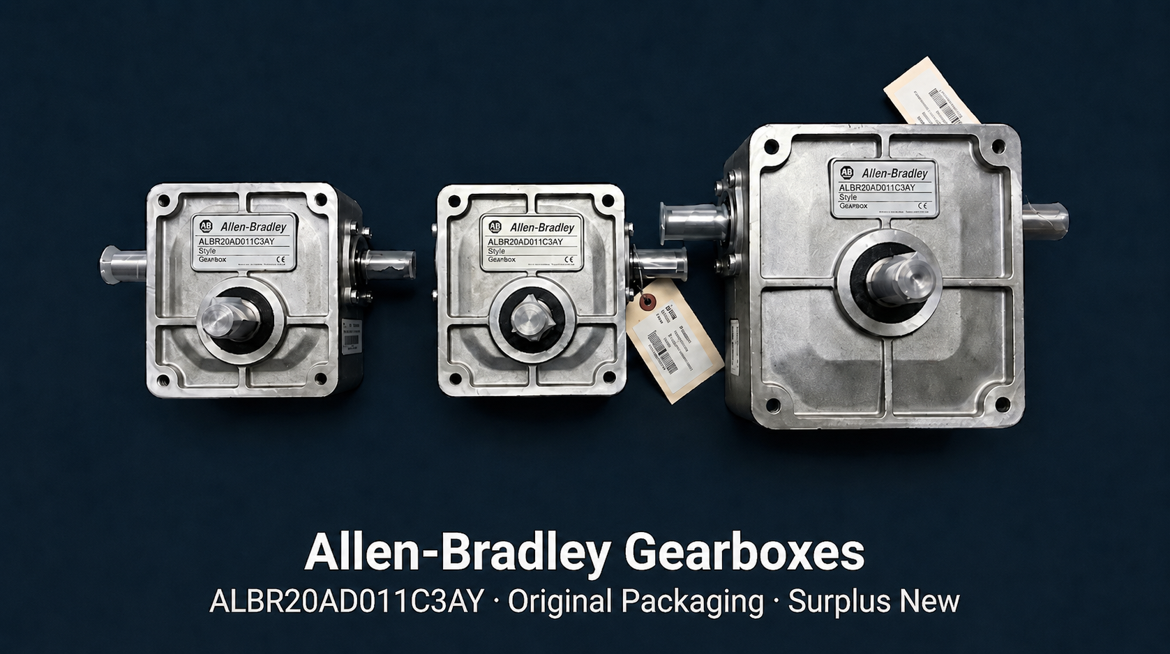 Allen-Bradley Gearboxes, 3 Items 6 Units, ALBR20AD011C3AY